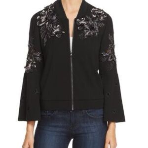Kobi Halperin Black Embroidered Bomber Jacket